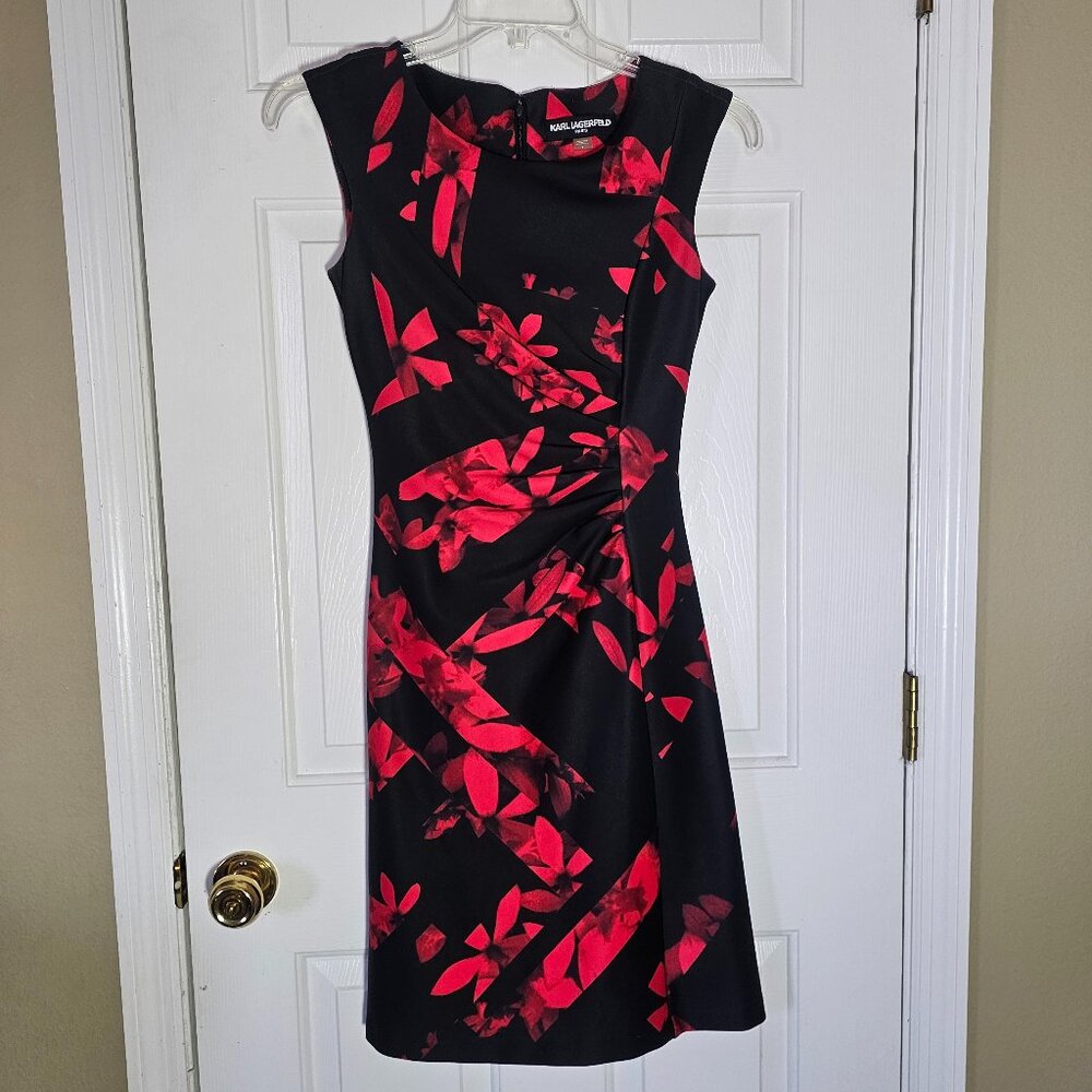 Karl Lagerfeld Paris Floral Print Sheath Dress
